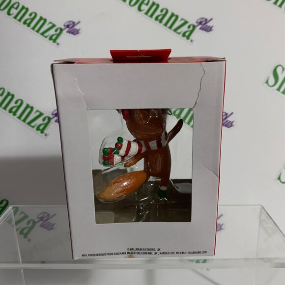 Hallmark Christmas Ornament 2022 Fox Ice Skating Scarf Glasses Exclusive - Picture 4 of 6